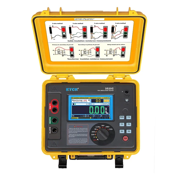VK3520C Digital Display High Performance HV Insulation Resistance Tester