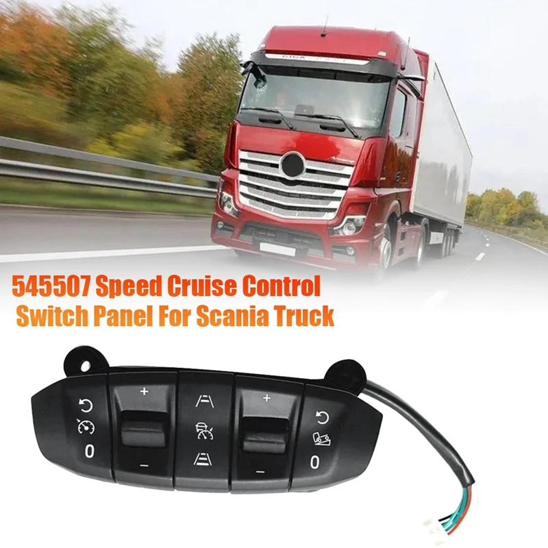 1 Piece 2545507 Steering Wheel Switch Module Speed Cruise Control Switch For Scania Truck Sparts Autocruise Menus