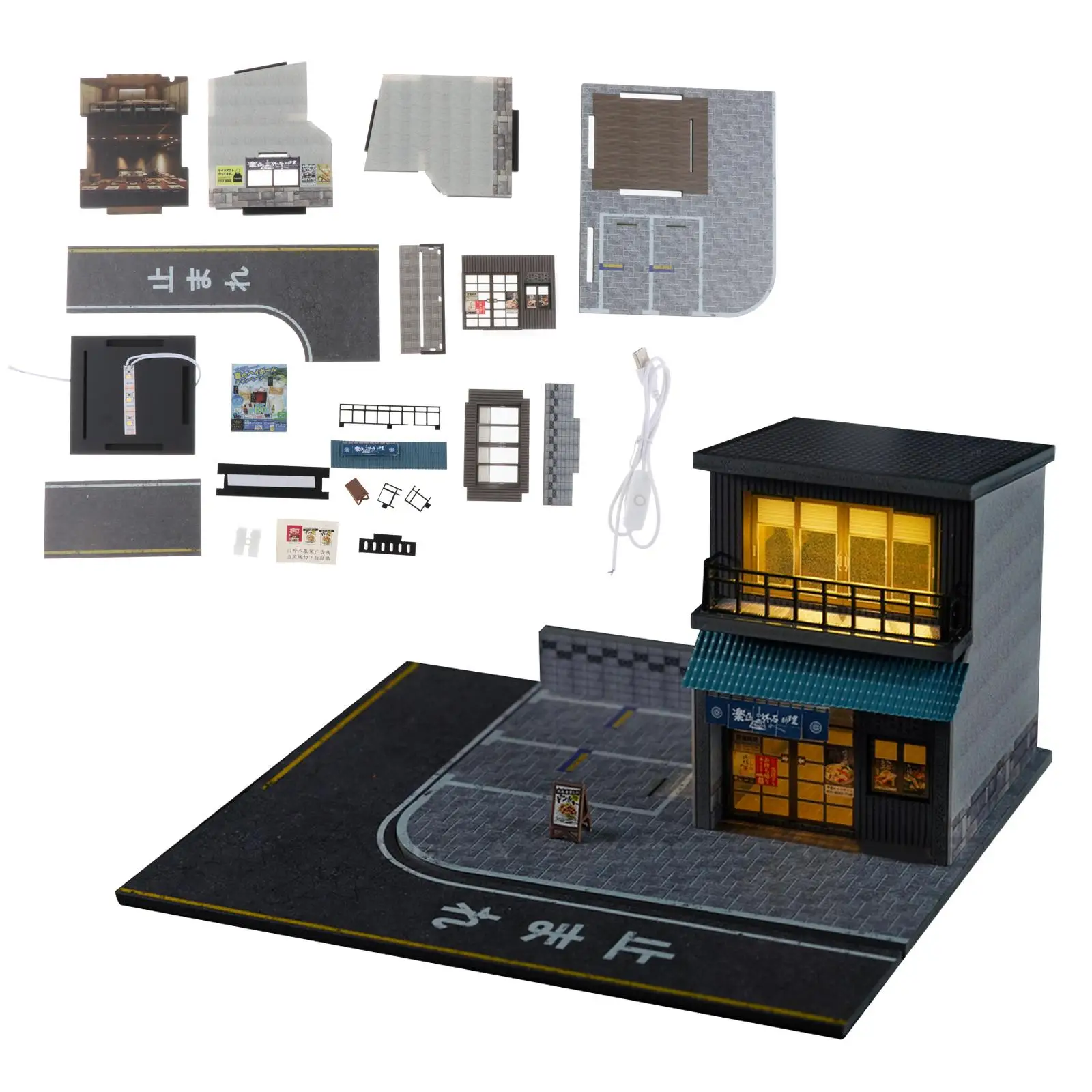 

1/64 Scale Parking Lot Model Building Diorama Nonslip Realistic Underground