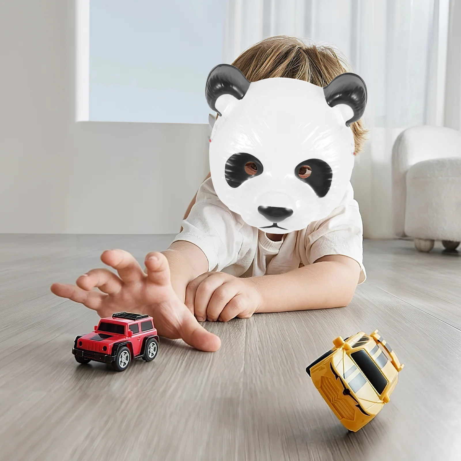 

Panda Mask Sturdy Paper Reusable for Birthday Halloween Party Cosplay Animal Mask Decorative Cosplay Animal Masks