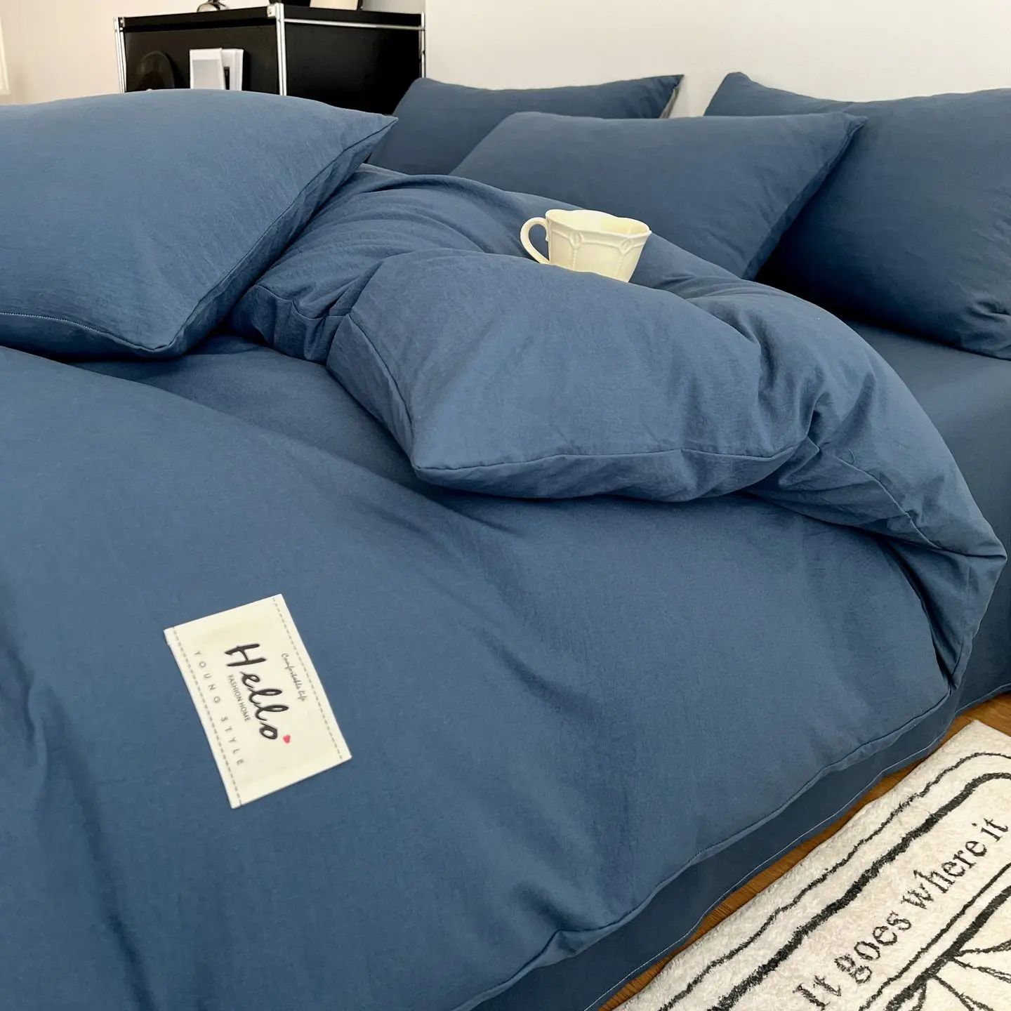 

Nordic INS style bedding set, mom and baby grade bedding set, dormitory twin bedding set, fitted sheet bedding set