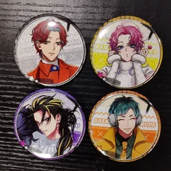 Hypnosis Microphone Anime Figures Amemura Ramuda Kannonzaka Doppo Metal Badge Izanami Hifumi Exquisite Double Flash Decor Brooch