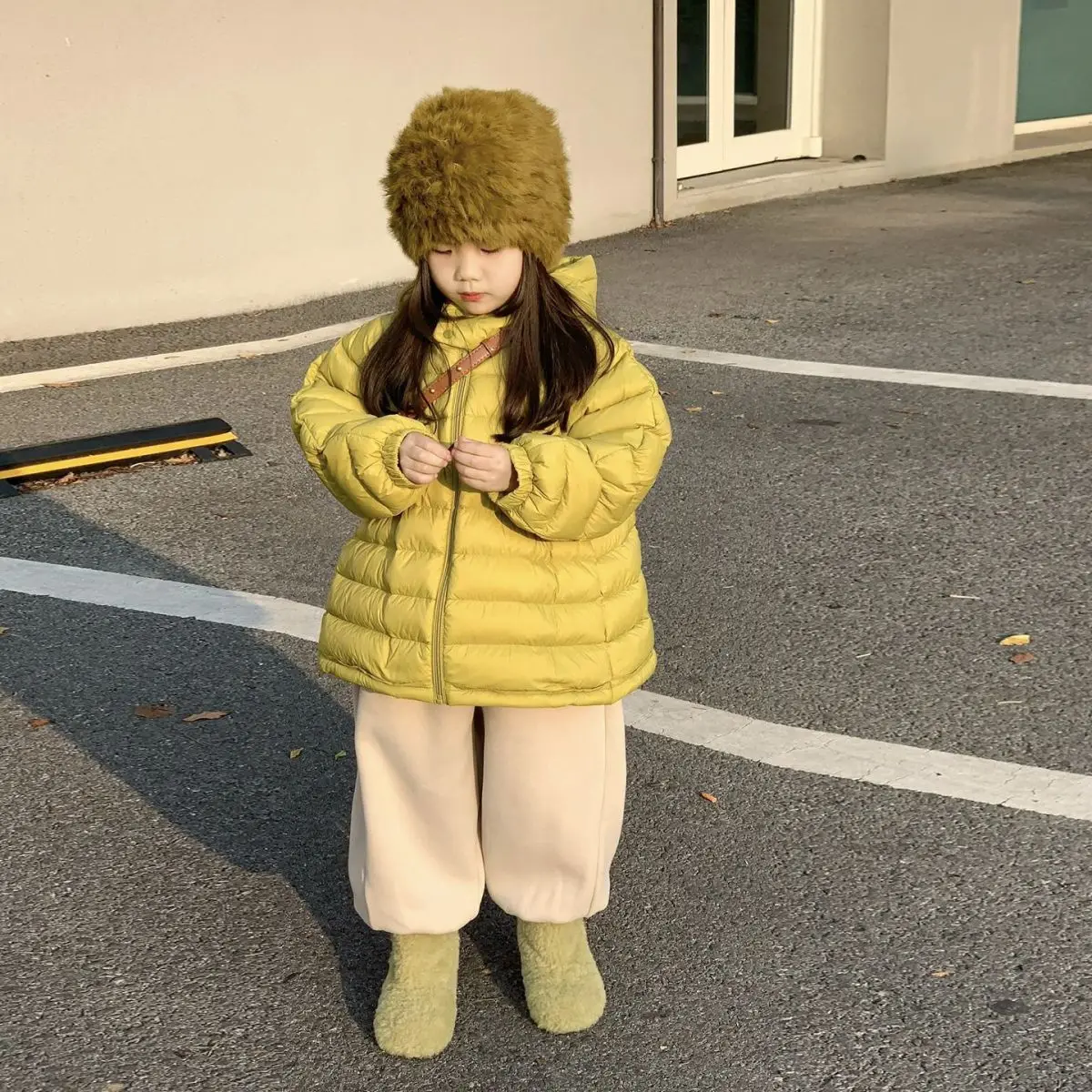 Girls Winter Parka Coat New Fashion Kids Hooded Thick Warm Cotton Jacket Children Outerwear