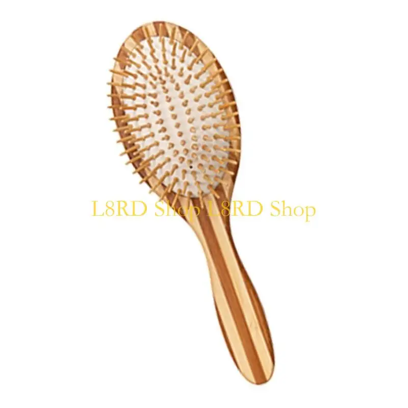 L8rd مريح من الخيزران باكتات الشعر مع تدليك مجداف هواء مشط من أجل فروة رأس صحية على السفر من أجل الشعر الصحي
