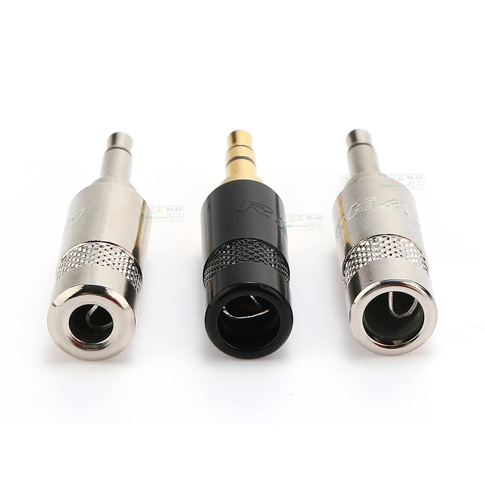 NEUTRIK's REAN Jack 3.5mm Mono 2 Pole Headphone Computer Welding Plug Gold Tin Plated AUX Sound Synthesizer DC Plug NYS226