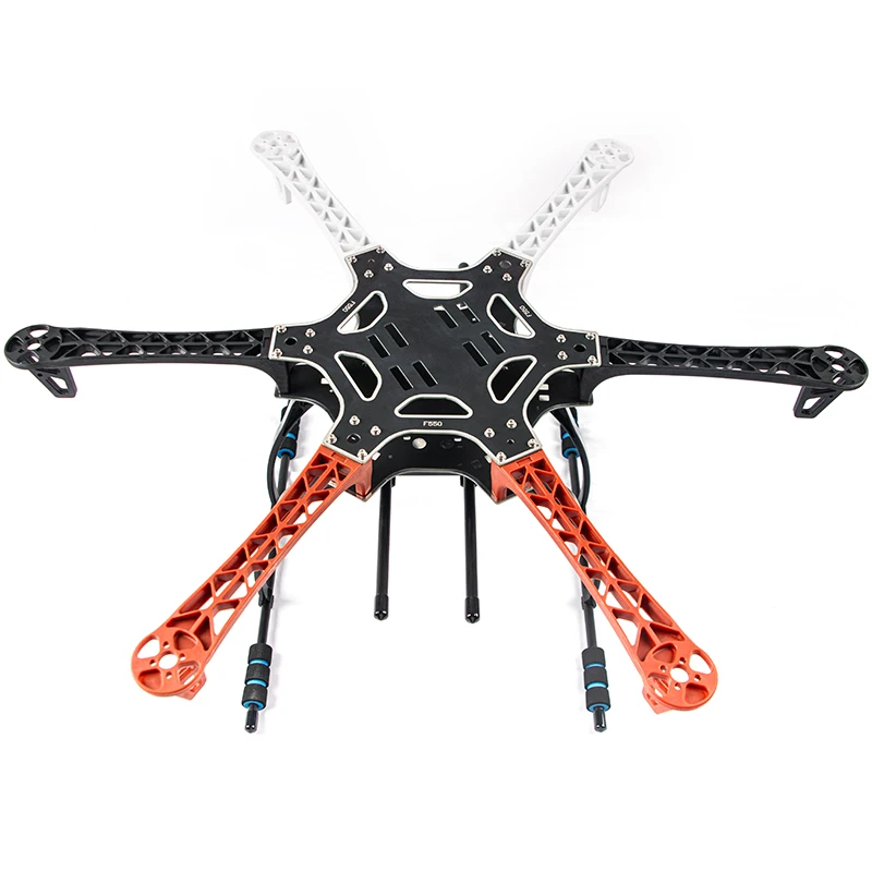 FPV F550 Hexa marco brazo HexaCopter PCB con tren de aterrizaje Protector de cardán placa de batería para Flamewheel F550 HJ550 Quadcopter