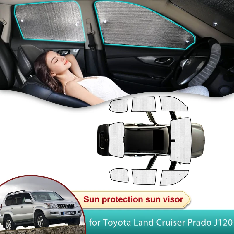 

Car Sun Shade for Toyota Land Cruiser Prado J120 Lexus GX 470 MK3 2003 2004 2005 2006 2007 2008 2009 Sunshade Windshield Window