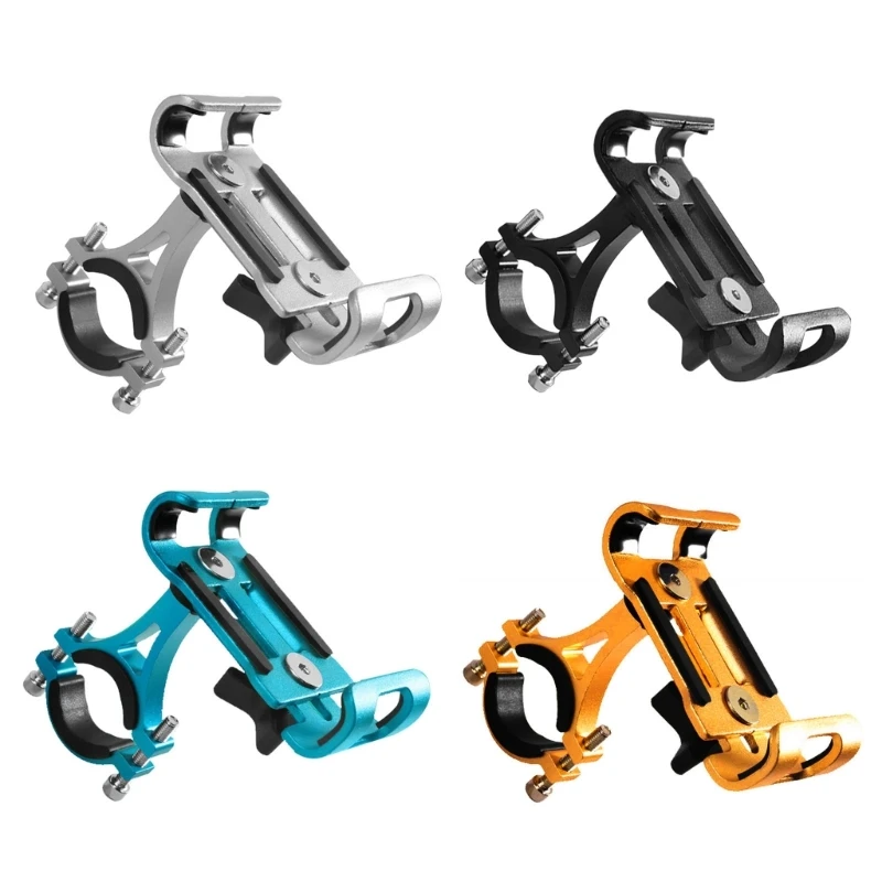 Y1UB Adjustable Bike Phone Mount Stand Non-Slip Universal Bike Motorcycles Handlebar Phone Mount Clip Easy to Install