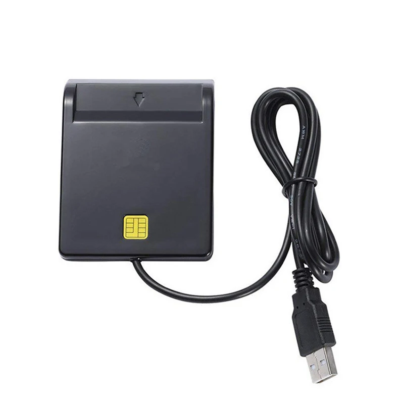 Leitor de cartão inteligente Usb para cartão bancário, ic/id emv, alta qualidade, para windows 7, 8, 10, linux os