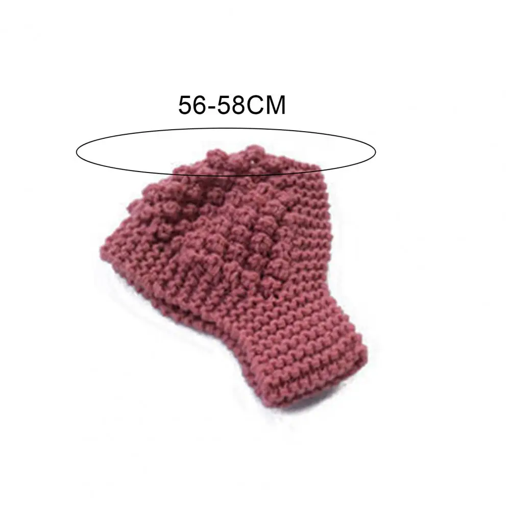 Winter Headband Elastic Knitted Solid Color Headwrap Soft Keep Warm Hollow Out Wide Band Sports Headband Hair Accessories