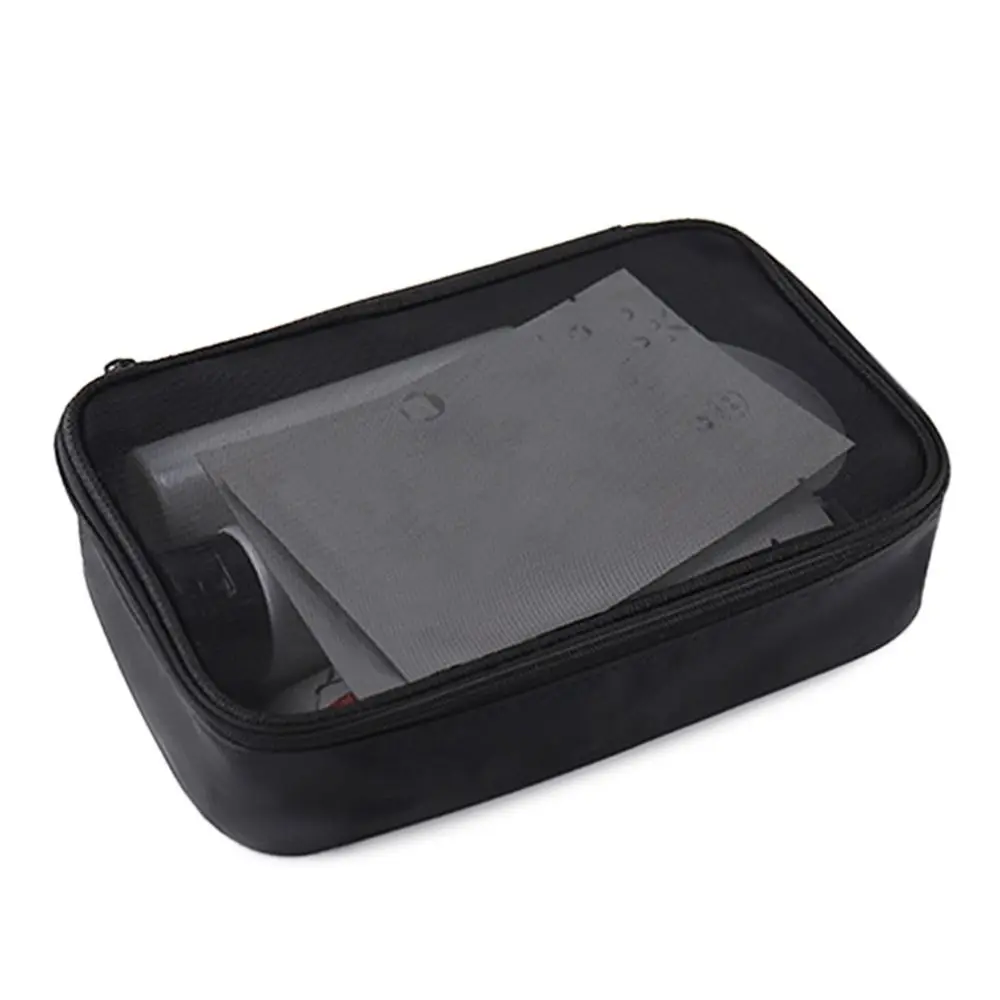 

Women Zipper Transparent Cosmetic Bag Mesh Toiletry Bag Makeup Bag