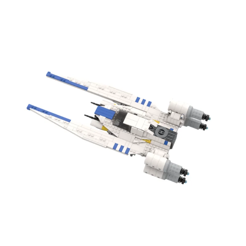 

MOC technology building block brick white U-wing spacecraft creative assembly toy model children's puzzle gift