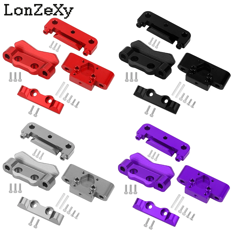 Front Bulkhead And Rear Pin Mounts Set Aluminum Meta For Losi MicroB Upgrades Parts 1/24 Accessories Rc Car 2WD Buggy RTR