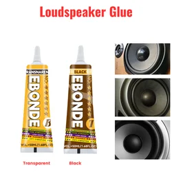 Black / Transparent Loud Speaker Repair Glue Foam Side Dust Cap Rubber Edge Cone Basin Strong Adhesive 15/50/80ML