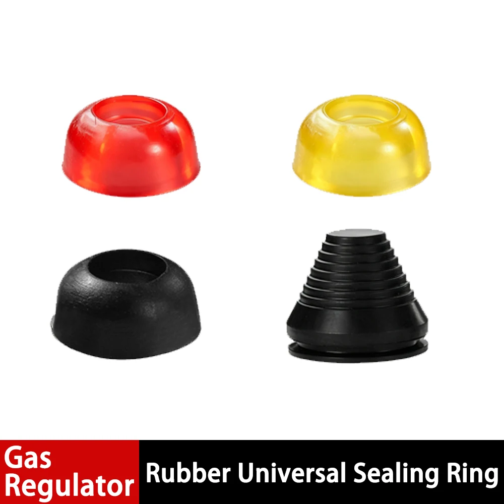 Fuel Injector Oring Seals Multi Color Universal Rubber Seals Flat & Bull Nose Dome Shaped for Gas Regulator BBQ Stove 10-120Pcs