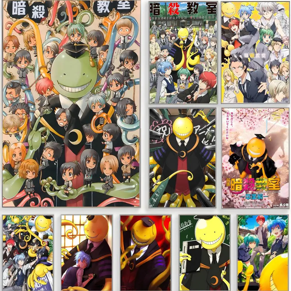 chill anime c-classroom Poster Classic Wall Art  Home Decor  Peel and Stick Unframed