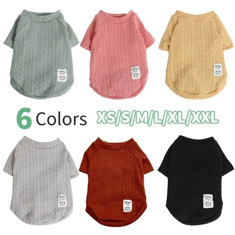 

Pet Sweater Dog Knit Sweater in A Variety of Colors Soft and Comfortable Cat Clothing