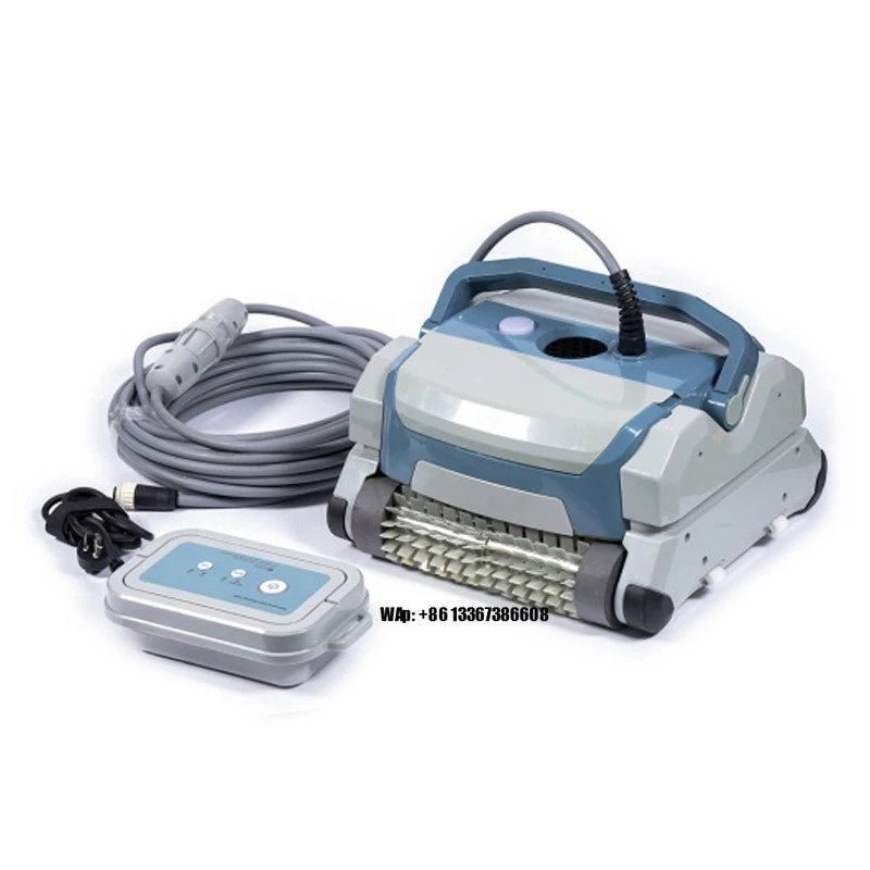 

Corded Pool Vacuum Cleaner Waterline Clean Capability Pool Robot with Two Filter Basket