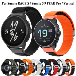 22mm Sport Nylon Strap For Suunto RACE S / RACE / 5 Peak / 9 Peak Pro / Ocean Watch Band For Suunto Vertical Wristband Bracelet