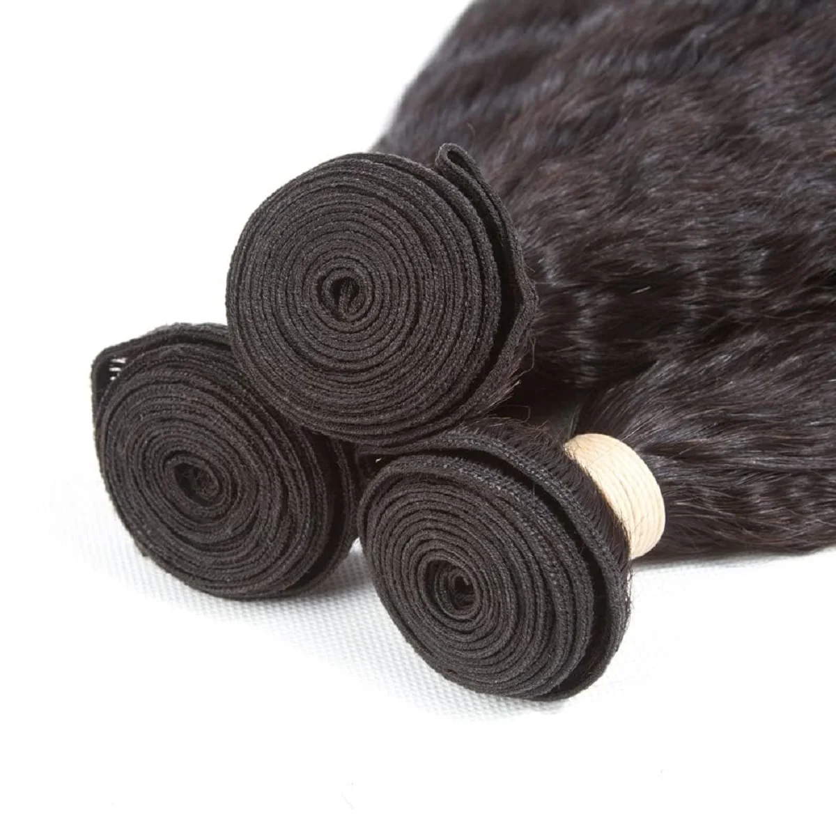 YEORING 12-32 インチ変態ストレート人毛バンドルレミーブラジル生毛バンドル 100% 人毛エクステンションナチュラルカラー