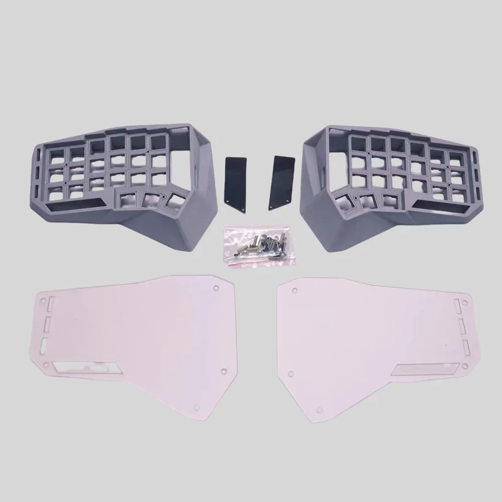 

Corne V3 разделенная клавиатура PCB/набор материалов для корпуса, акриловый чехол для клавиатуры с рогом, DIY клавиатура Corne Cherry MX, игровые аксессуары