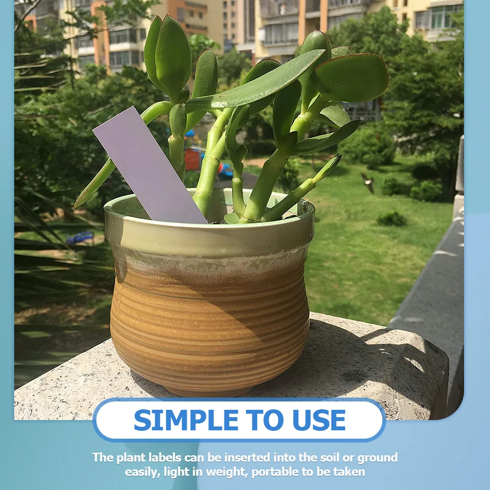 

100Pcs Plastic Garden Plant Labels Fade Resistant Waterproof Plant Markers for Indoor Outdoor Herb Vegetable Plants
