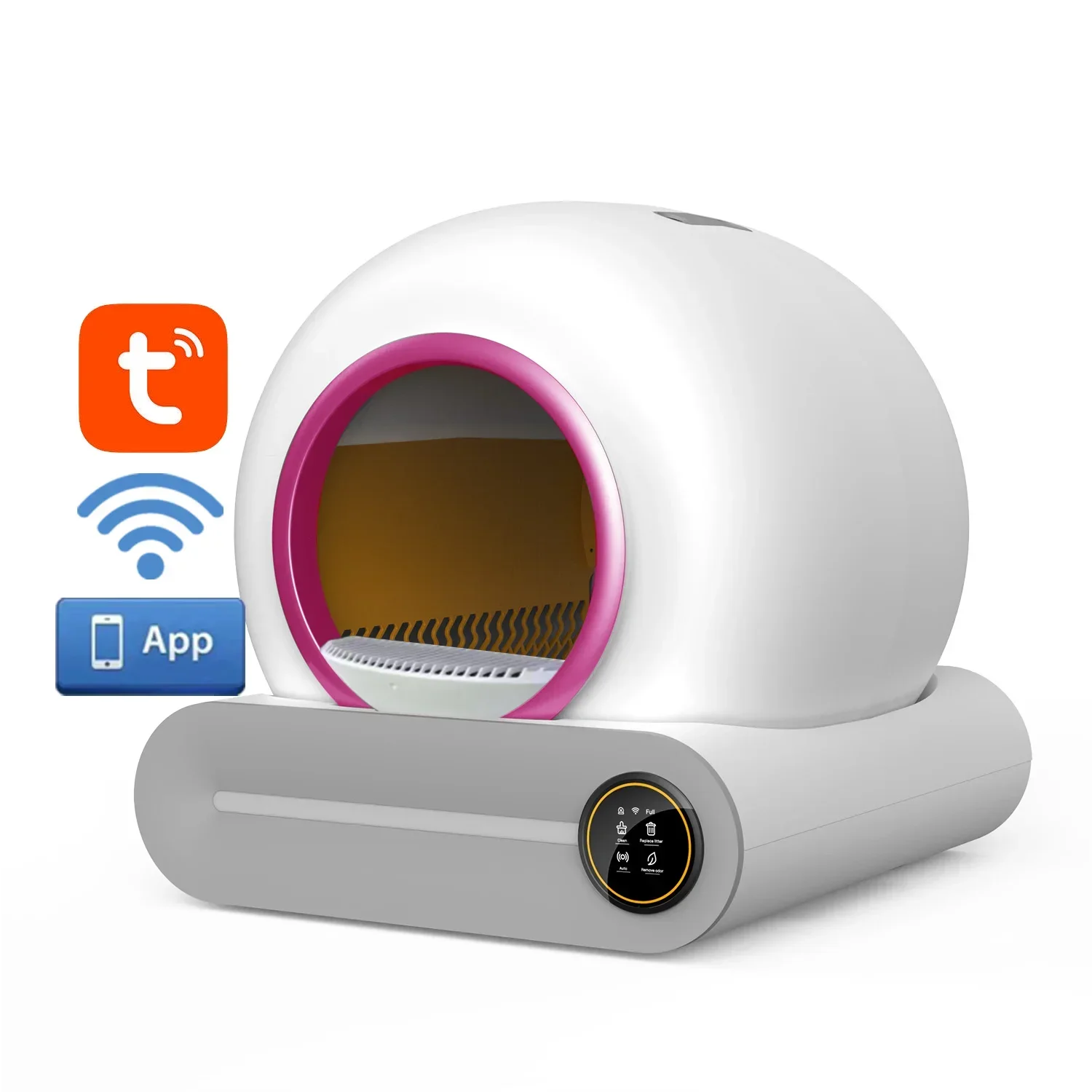 Quality guaranteed eu us plug furniture custom logo automatic cat box with wifi app