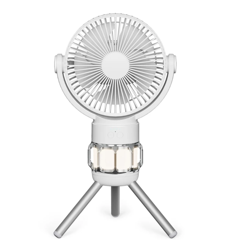 Ventilatore elettrico da esterno 10000mA Ventilatore da campeggio senza fili Ventilatore portatile leggero con treppiede e