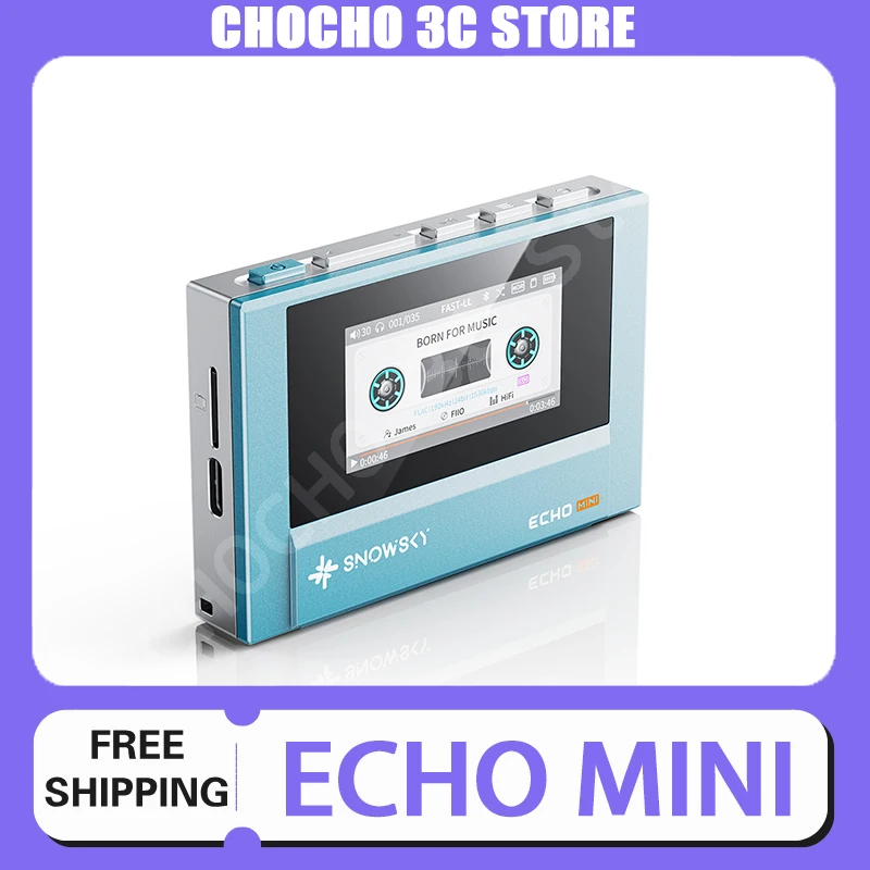 Fiio Snowsky Echo Mini Wireless Bluetooth Mp3 Mini Walkman 8GB Custom Support Dsd Retro Portable Bluetooth Player Gift