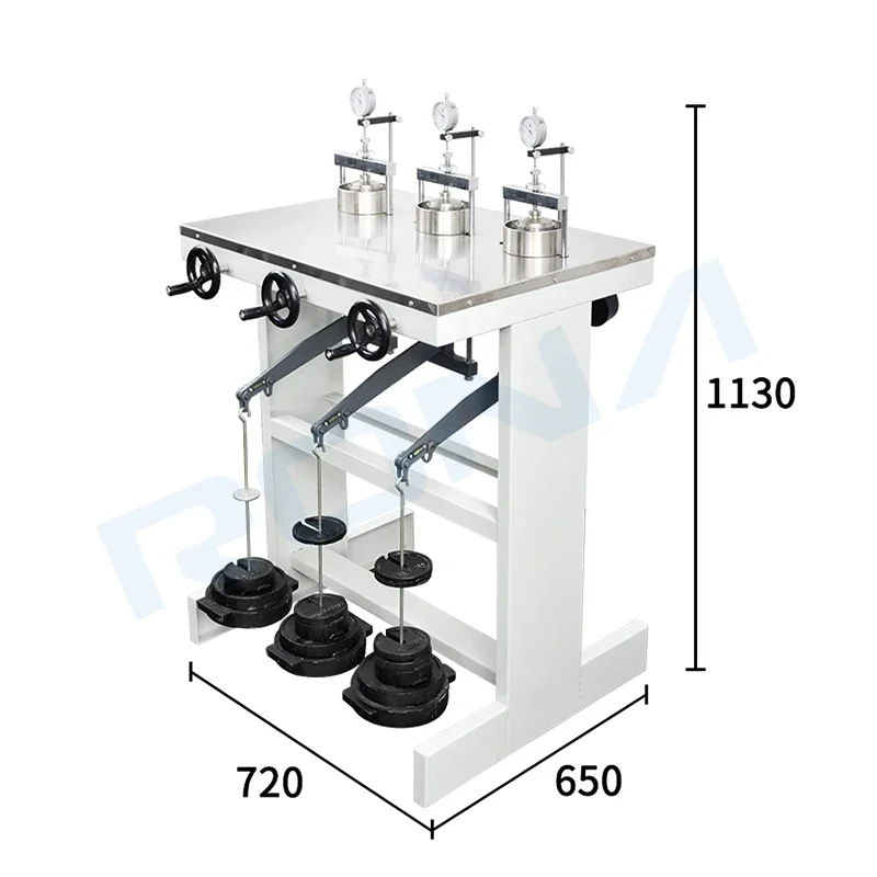 ASTM2345 اختبار توحيد التربة اختبار توحيد الضغط المتوسط والمنخفض معدات اختبار مختبر التربة