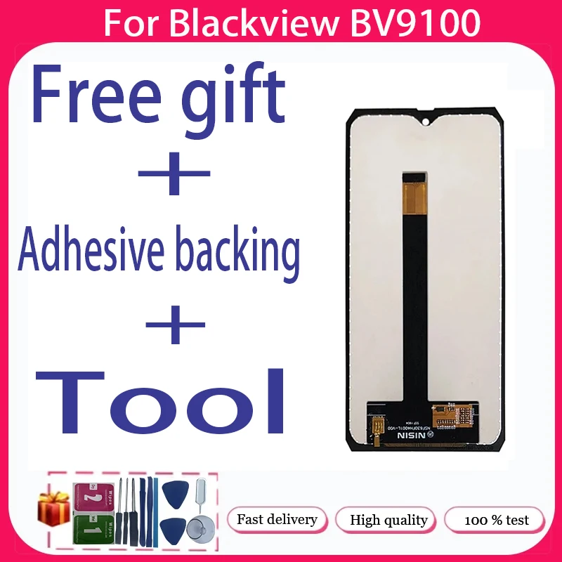 For Blackview BV9100+ LCD Display + Touch Screen+Free adhesive backing+Tool