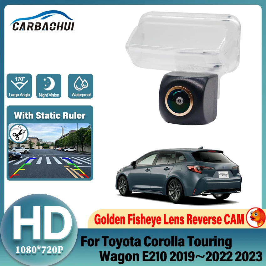 Rear View Camera For Toyota Corolla Touring Wagon E210 2019~2023 CCD Night Vision Backup Reverse Parking Camera Golden Lens