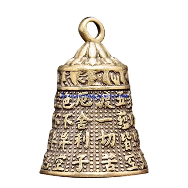 652D Brass Handicraft Metal Call Bells Alarm Hand Held Service Call Desktop Dinner Brass Christams