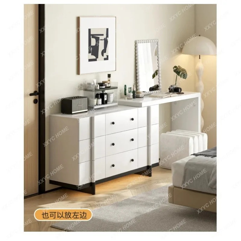 XXLight luxury all-solid wood chest cabinet, living room side cabinet, bedside storage, dressing integrated locker