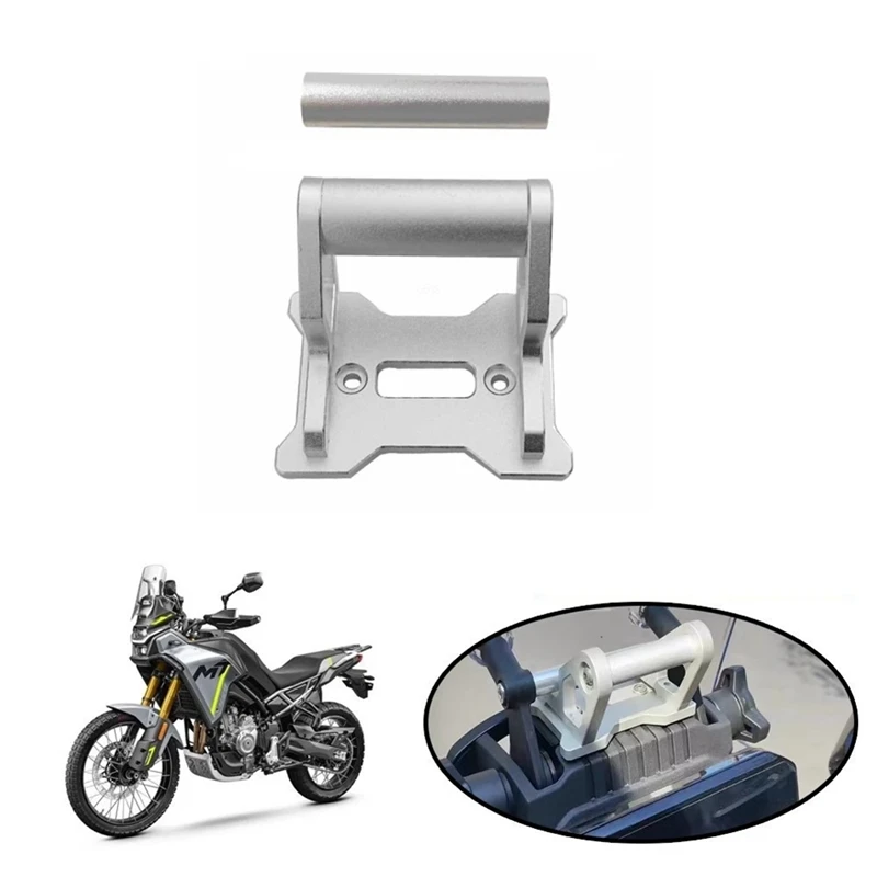 A33K-حامل هاتف الدراجة النارية حامل الملاحة تمديد قوس ل CFMOTO 450MT 2024 2025 اكسسوارات 12 مللي متر + 22 مللي متر