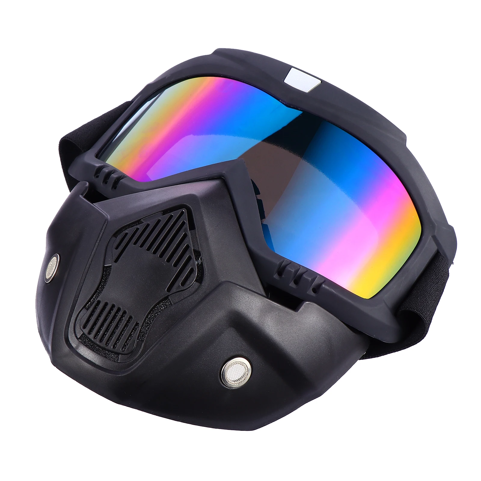 

Motorcycle Goggles Helmets Riding Safety Gear TPU Frame PC Lens Anti Glare Shockproof Lightweight Adjustable Elastic Head Band