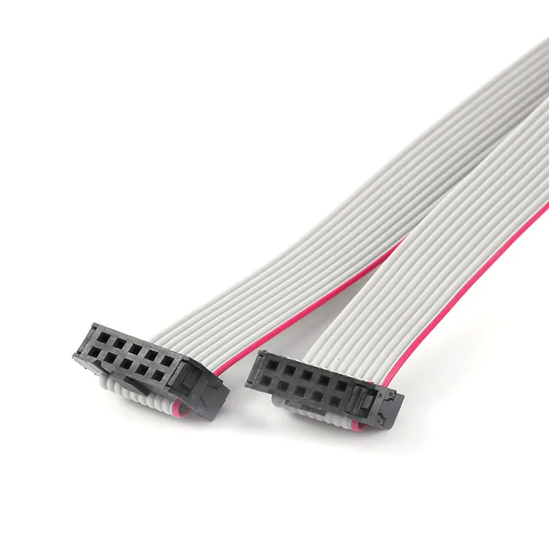 2.54MM Pitch 30CM JTAG ISP AVR Download Cable Wire 300mm FC-6/10/14/16/20/40P Pin 6P 10P Connector Gray Flat Ribbon Data Cable