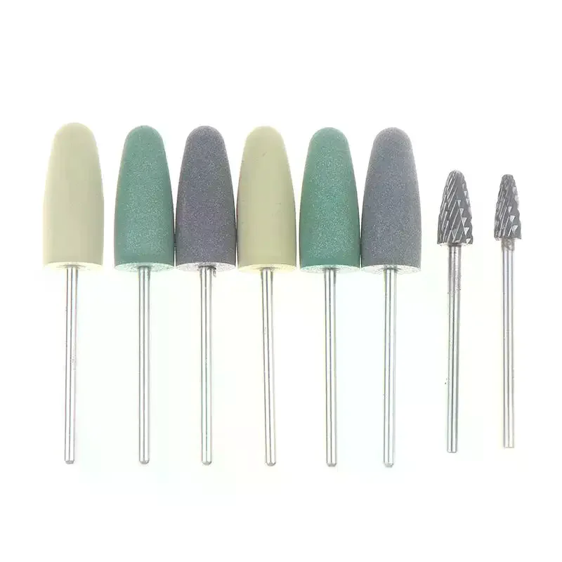 

1Set Dental Resin Base Acrylic Polishing Kit Drill Polisher Rotary Tools 6pcs Silison Rubber Polish+2pc Tungsten Carbide Polish