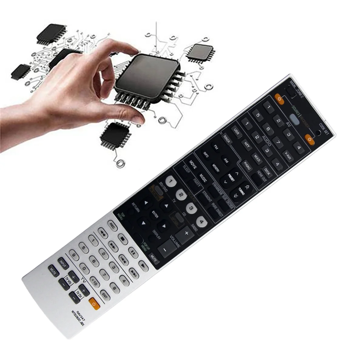 FFYY-RAV347 WT92830JEX Replaced Remote Control for Yamaha AV Receiver RX-V1067BL RX-V1067 RXV1067BL RXV1067 RX-A1000