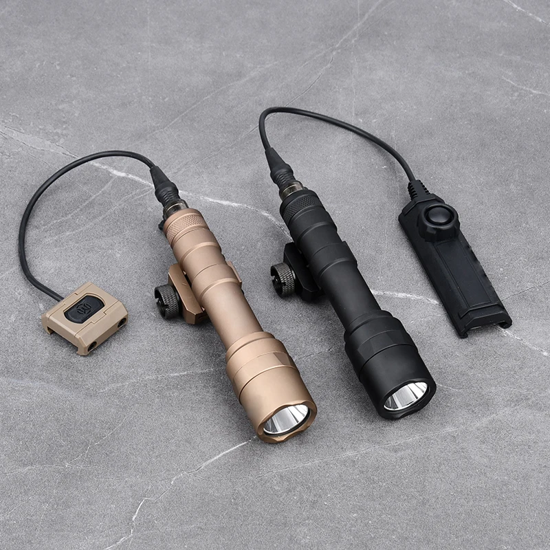 Airsoft Wadsn M600 M300 Mini Scout Light AR15 Rifle caza arma linterna Control remoto interruptor de presión juego Mlok Keymod
