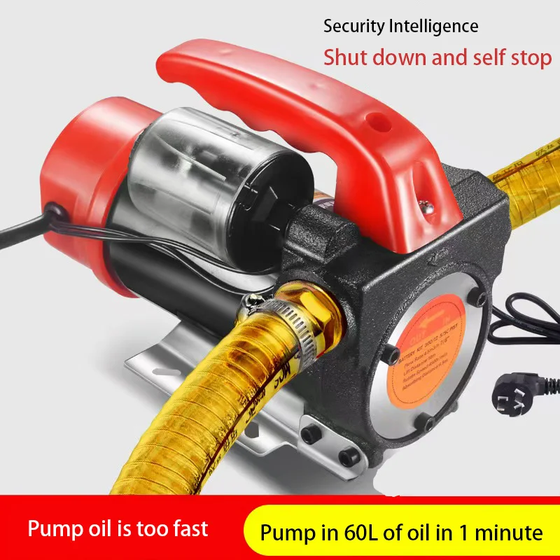 Electric Fuel Transfer Pump 12V/24V/220V/990W Diesel Oil Fuel Dispenser Automatic Atart-stop For Diesel/Kerosene/White Oil