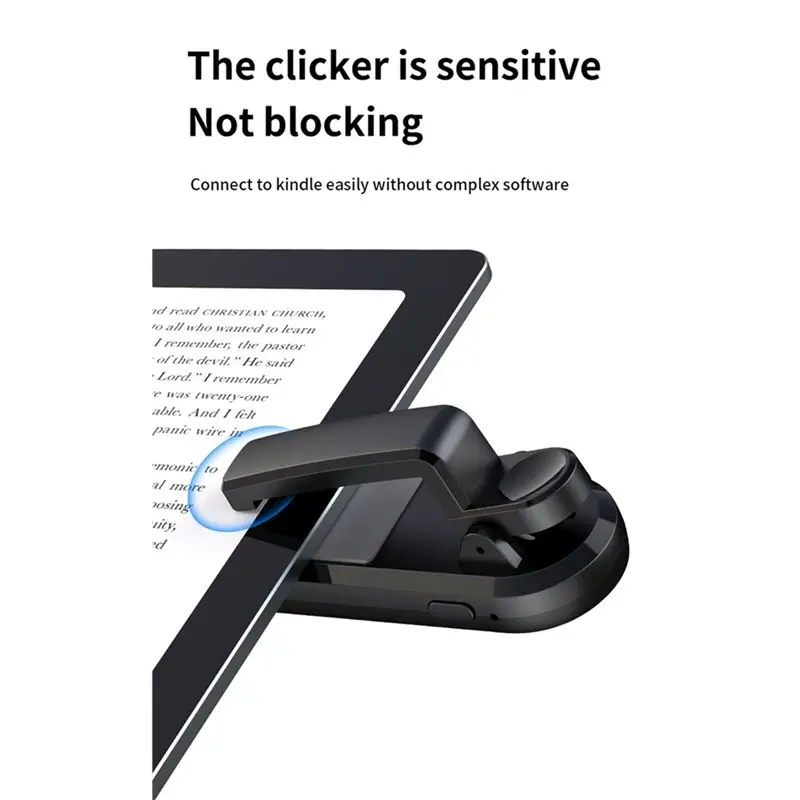 ABKN Remote Control Page Turner Wireless for Kindle Paperwhite Oasis Kobo EReaders, Rechargeable Hands-Free Page Flipper for