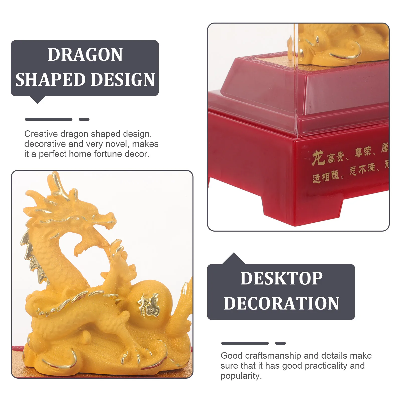 

1pcs Creative Resin Home Office Desktop Ornament Wealth Fortune Decoration Chinese Zodiac Statue Sculpture Craft Figurines Resin