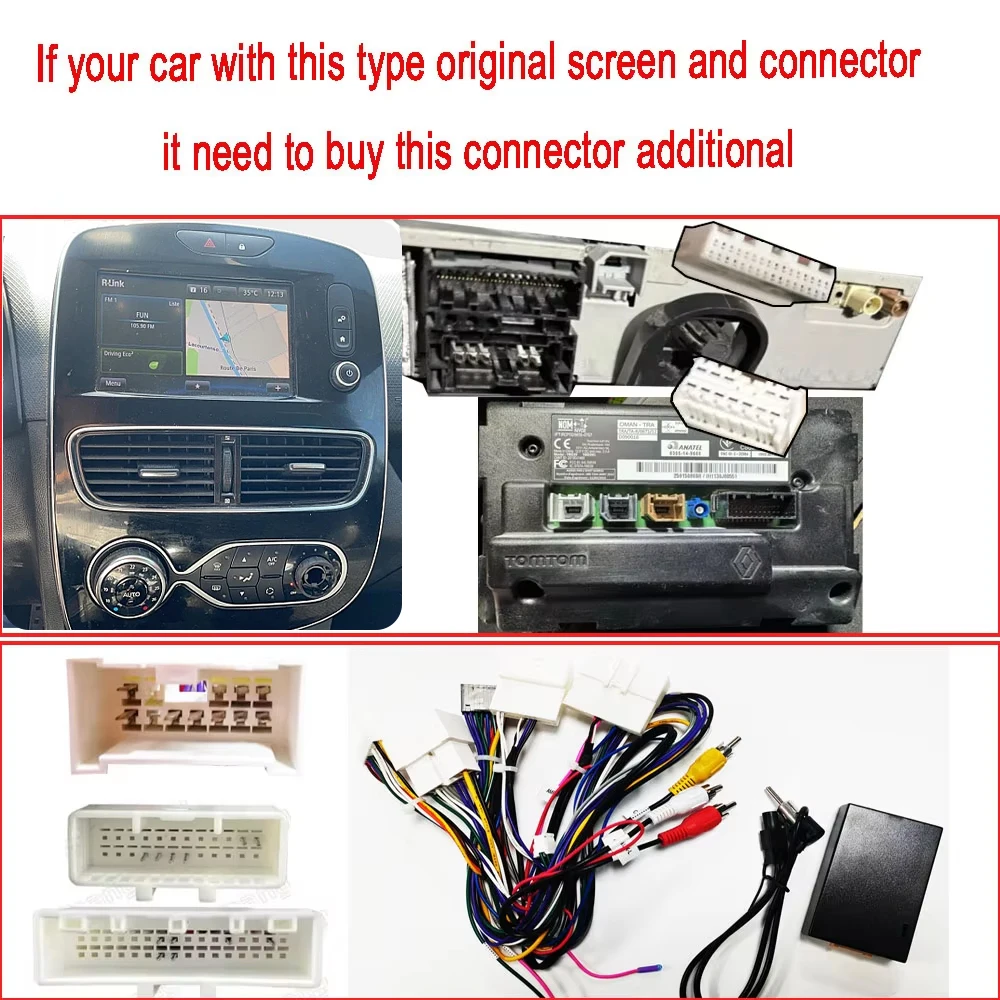 Carplay Android Auto For Renault Clio 4 2012 - 2016 Car Radio Multimedia Video Player 4G WIFI GPS Navigation DSP stereo BT QLED