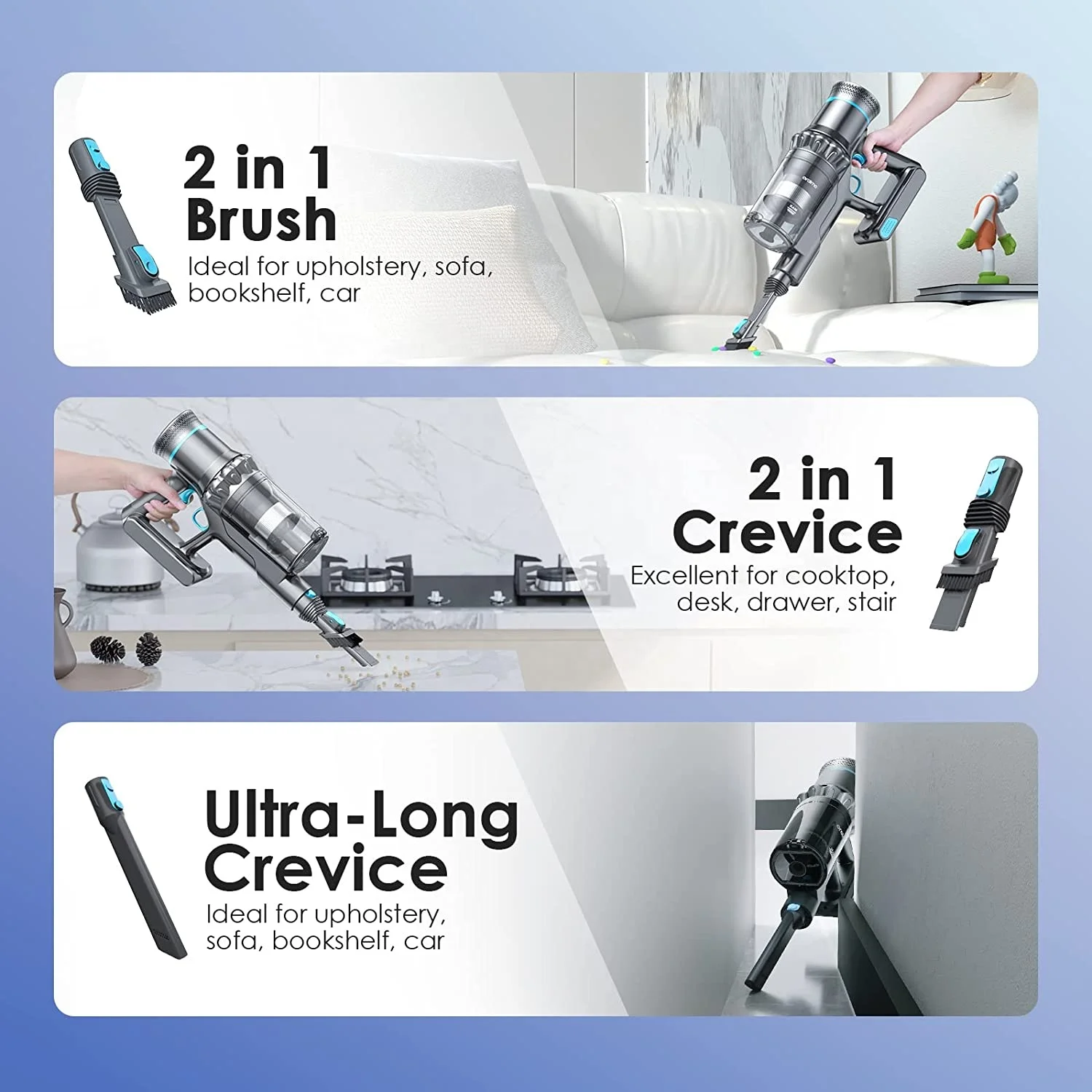 380W Carpet Floor Vaccum Mop Household Portable Handheld Upright Wireless Wet and Dry Cordless Vacuum Cleaner view 4