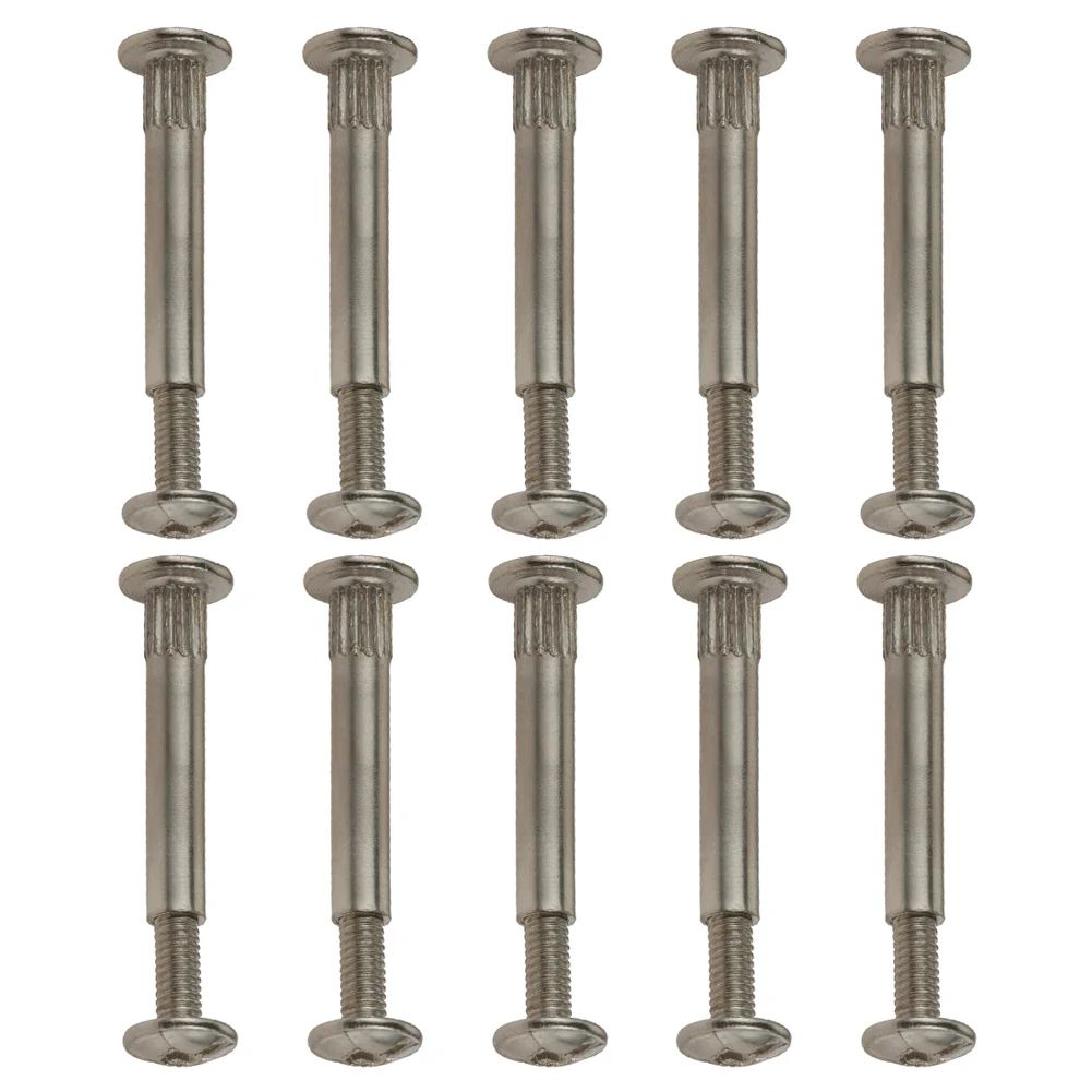 10Pcs M5/M8 Splint Nut Male-Female Snap Rivet Butt Screw Nut Furniture Cabinet Cross Lock Screw Bathroom Widgets