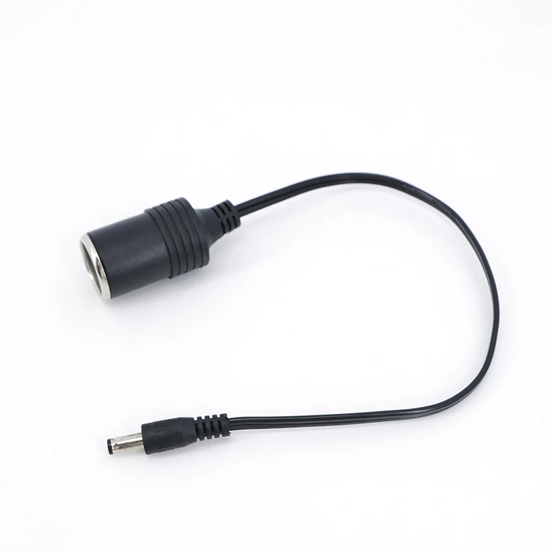 تيار مستمر 12/24 فولت ذكر 5.5x2.1 مللي متر إلى سيارة أنثى المقبس ولاعة السجائر كابل توصيل إمدادات الطاقة مهايئ شاحن سلك اكسسوارات السيارات J