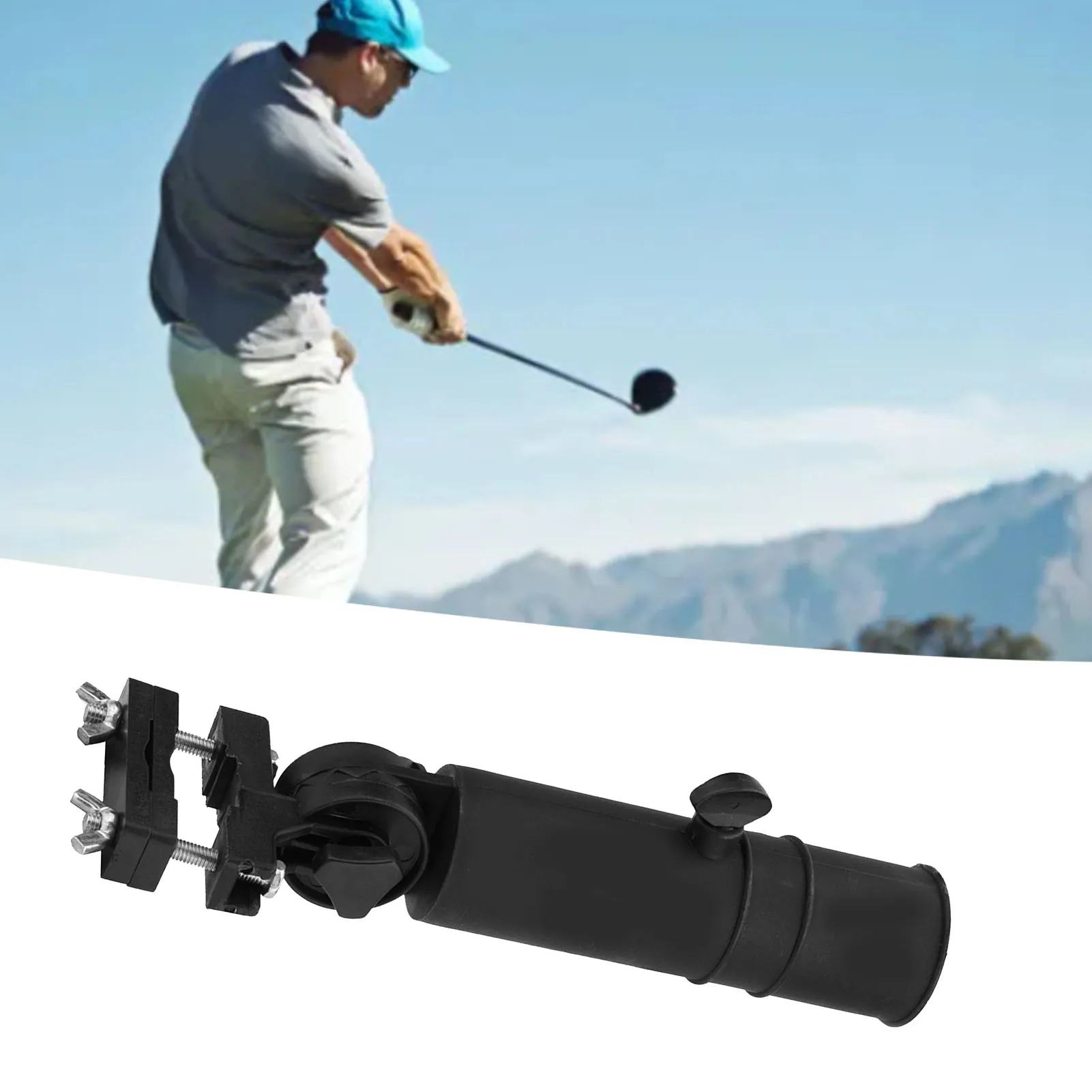 Umbrella Stand Umbrella Holder  Trolley Umbrella Holder Umbrellas Stand Black for Golf Cart Handles