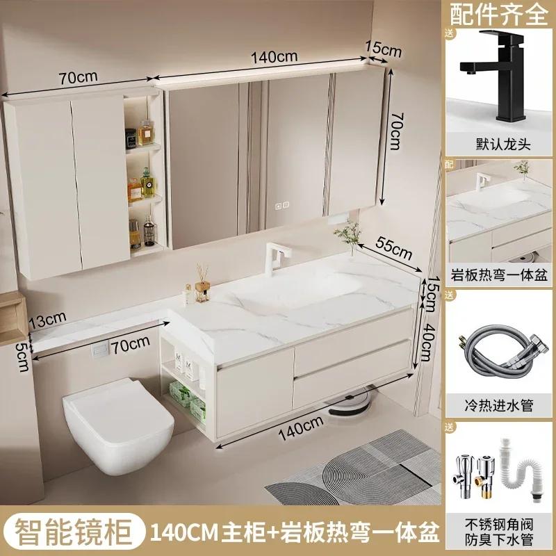 مريحة مع أدراج ديكور المنزل الحديث الأثاث المنظمون معلقة خزانة الحمام مغسلة خزائن الحمام التخزين