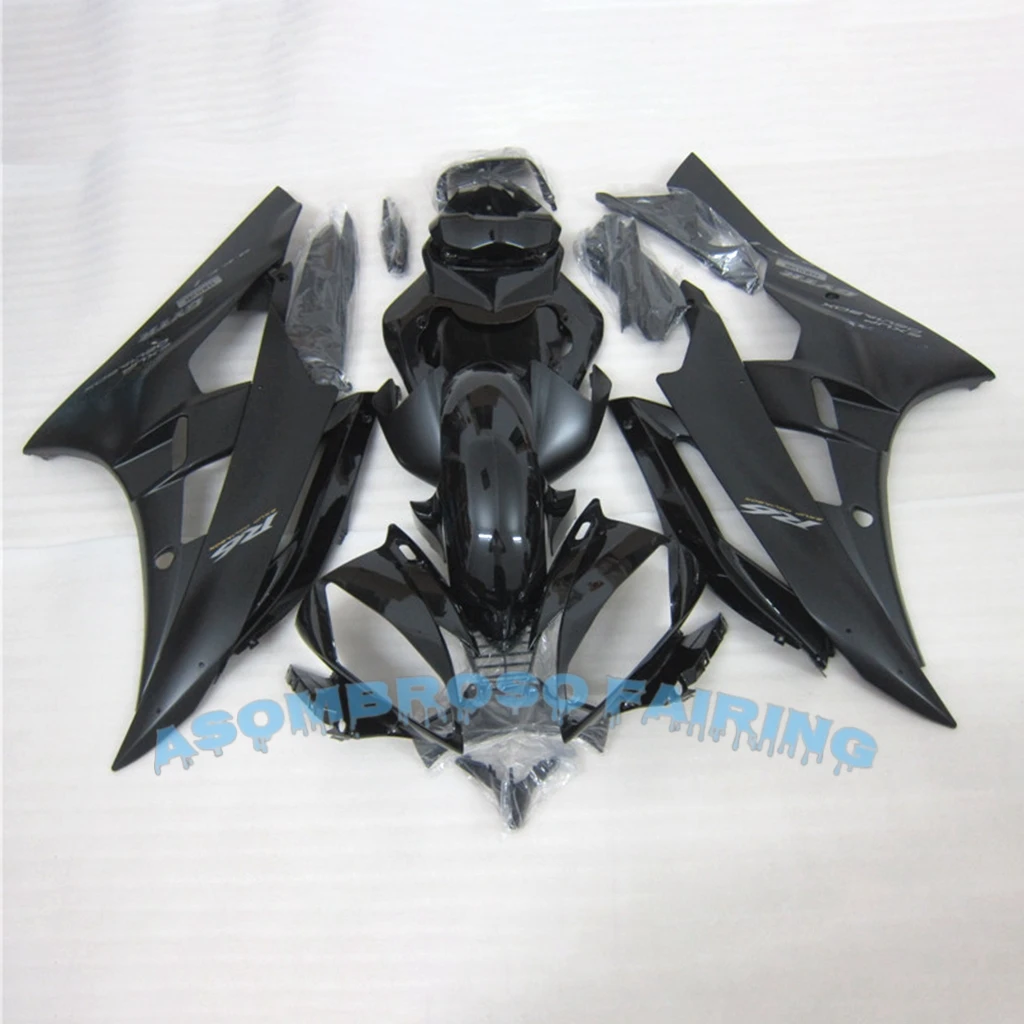 YZF R6 2006 2007 for YAMAHA YZFR6 YZFR-6 Motorcycle ABS Plastic Body Repair Road Racing Shell Fairing Kit Injection Black